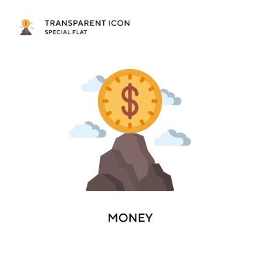 Para vektör simgesi. Düz çizim. EPS 10 vektörü.