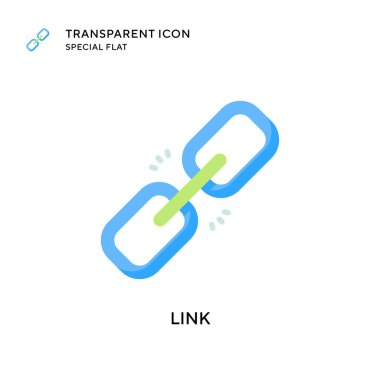 Bağlantı vektör simgesi. Düz çizim. EPS 10 vektörü.