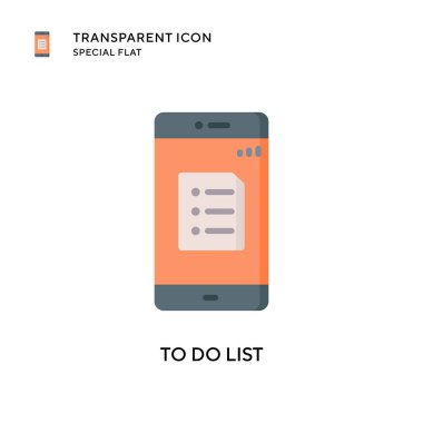 Liste vektör simgesi yapmak için. Düz çizim. EPS 10 vektörü.