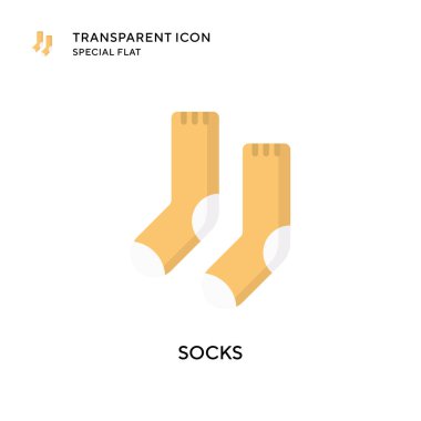 Çorap vektör ikonu. Düz çizim. EPS 10 vektörü.