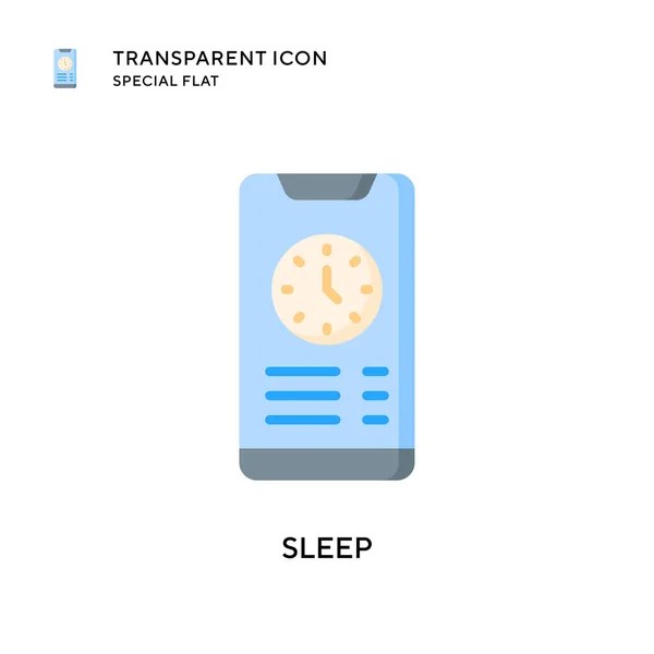 Icône Vectorielle Sommeil Illustration Style Plat Vecteur Eps — Image vectorielle