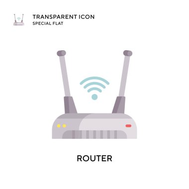 Yönlendirici vektör simgesi. Düz çizim. EPS 10 vektörü.