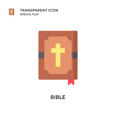 İncil vektör simgesi. Düz çizim. EPS 10 vektörü.