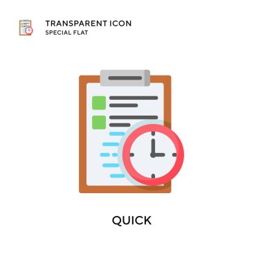 Hızlı vektör simgesi. Düz çizim. EPS 10 vektörü.