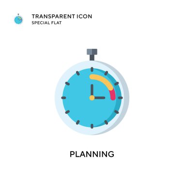 Vektör simgesi planlanıyor. Düz çizim. EPS 10 vektörü.