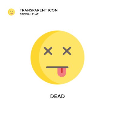 Ölü vektör simgesi. Düz çizim. EPS 10 vektörü.