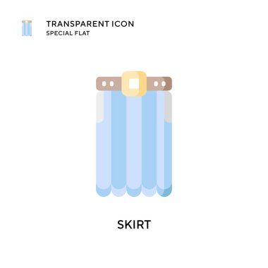 Etek vektör simgesi. Düz çizim. EPS 10 vektörü.