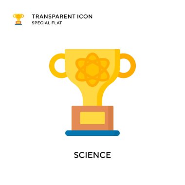 Bilim vektör simgesi. Düz çizim. EPS 10 vektörü.