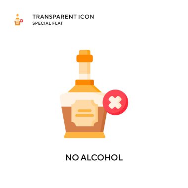 Alkol vektör simgesi yok. Düz çizim. EPS 10 vektörü.