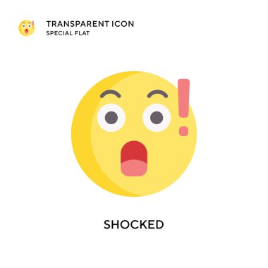 Şok vektör simgesi. Düz çizim. EPS 10 vektörü.