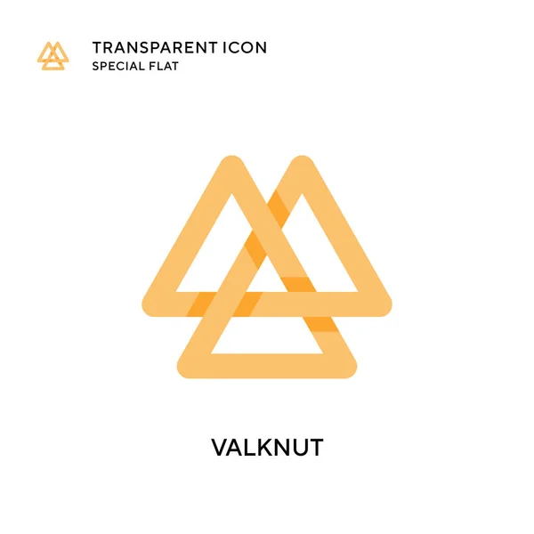 Valknut Vektor Ikon Platt Stil Illustration Eps Vektor — Stock vektor