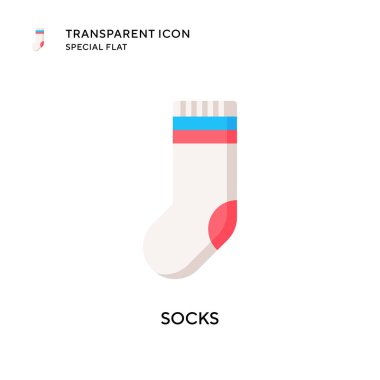 Çorap vektör ikonu. Düz çizim. EPS 10 vektörü.