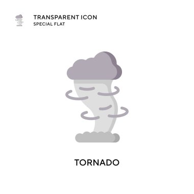 Tornado vektör simgesi. Düz çizim. EPS 10 vektörü.