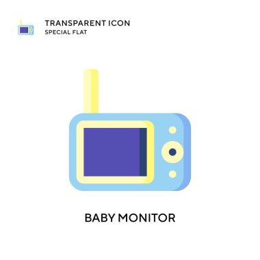Bebek izleme vektör simgesi. Düz çizim. EPS 10 vektörü.