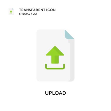 Vektör simgesini yükle. Düz çizim. EPS 10 vektörü.