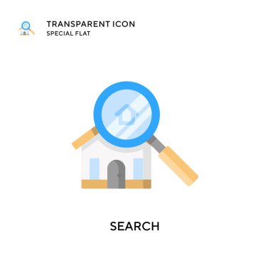 Arama vektör simgesi. Düz çizim. EPS 10 vektörü.