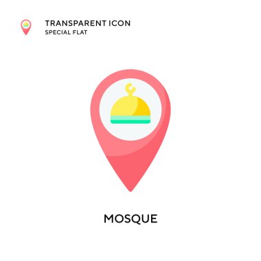 Cami vektör simgesi. Düz çizim. EPS 10 vektörü.