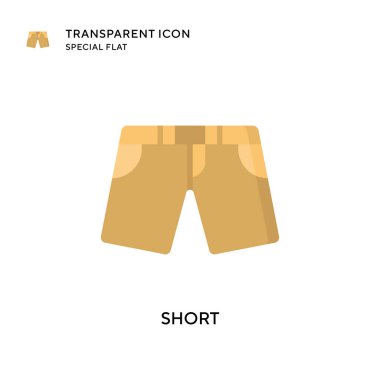 Kısa vektör simgesi. Düz çizim. EPS 10 vektörü.