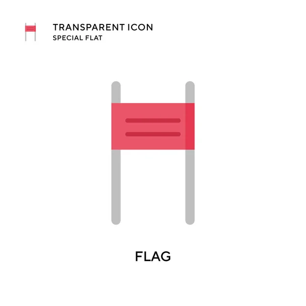 Flaggenvektorsymbol Flache Illustration Eps Vektor — Stockvektor