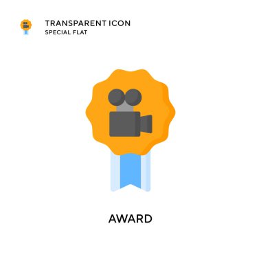 Ödül vektör ikonu. Düz çizim. EPS 10 vektörü.