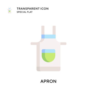 Önlük vektör simgesi. Düz çizim. EPS 10 vektörü.