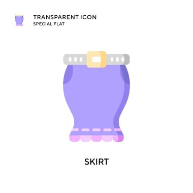 Etek vektör simgesi. Düz çizim. EPS 10 vektörü.