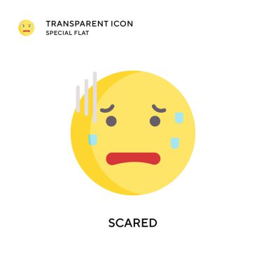 Korkak vektör simgesi. Düz çizim. EPS 10 vektörü.