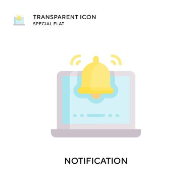 Uyarı vektör simgesi. Düz çizim. EPS 10 vektörü.