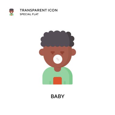 Bebek vektör ikonu. Düz çizim. EPS 10 vektörü.