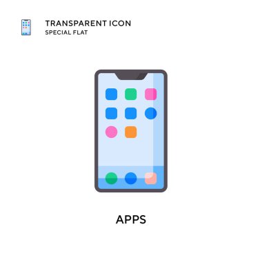 Uygulama vektör simgesi. Düz çizim. EPS 10 vektörü.