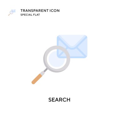 Arama vektör simgesi. Düz çizim. EPS 10 vektörü.