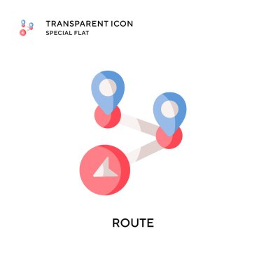 Yönlendirme simgesi. Düz çizim. EPS 10 vektörü.