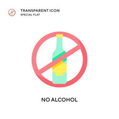 Alkol vektör simgesi yok. Düz çizim. EPS 10 vektörü.