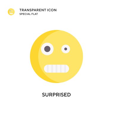 Şaşırtıcı vektör simgesi. Düz çizim. EPS 10 vektörü.