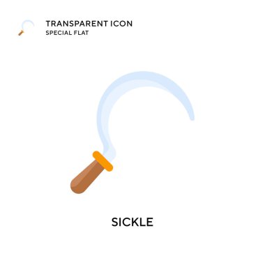 Orak vektör simgesi. Düz çizim. EPS 10 vektörü.