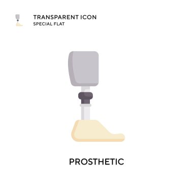 Protez vektör ikonu. Düz çizim. EPS 10 vektörü.
