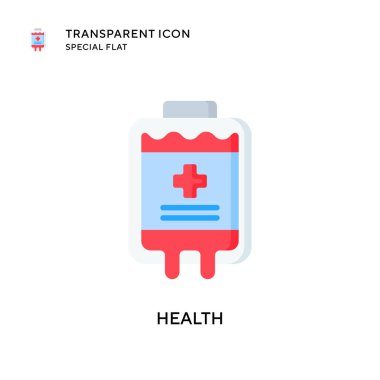 Sağlık vektör ikonu. Düz çizim. EPS 10 vektörü.