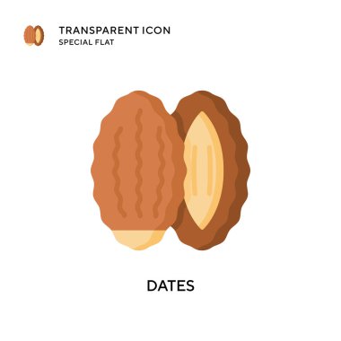 Tarih vektör simgesi. Düz çizim. EPS 10 vektörü.