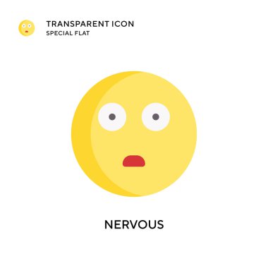 Gergin vektör ikonu. Düz çizim. EPS 10 vektörü.