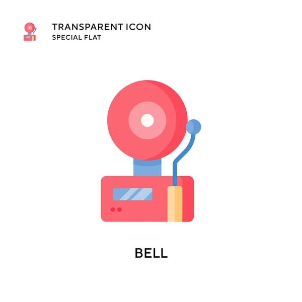 Icône Vectorielle Bell Illustration Style Plat Vecteur Eps — Image vectorielle