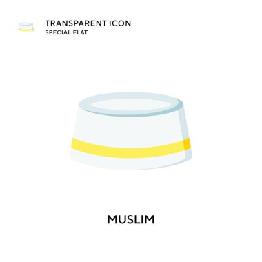 Müslüman vektör simgesi. Düz çizim. EPS 10 vektörü.