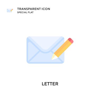 Harf vektör simgesi. Düz çizim. EPS 10 vektörü.