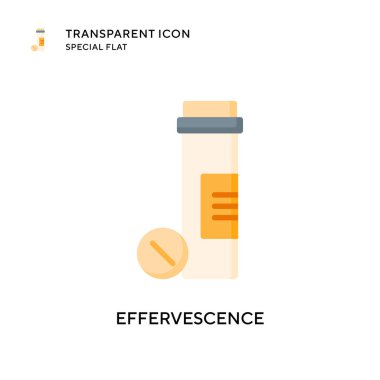 Effervescence vektör simgesi. Düz çizim. EPS 10 vektörü.