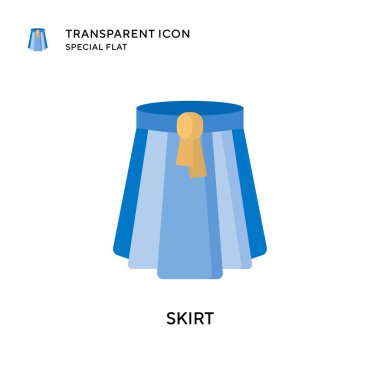 Etek vektör simgesi. Düz çizim. EPS 10 vektörü.