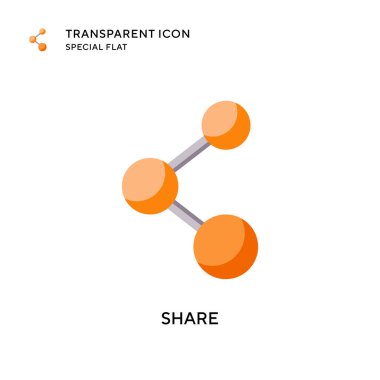 Vektör simgesini paylaş. Düz çizim. EPS 10 vektörü.