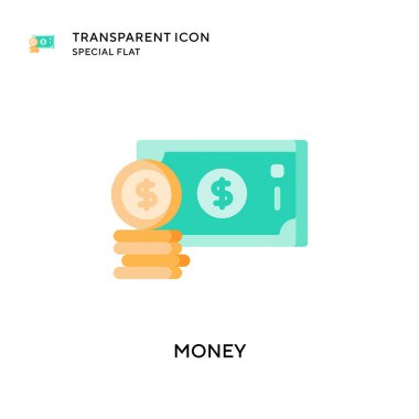 Para vektör simgesi. Düz çizim. EPS 10 vektörü.