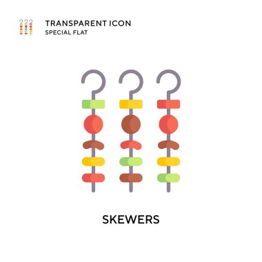 Şiş vektör simgesi. Düz çizim. EPS 10 vektörü.