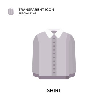 Gömlek vektör simgesi. Düz çizim. EPS 10 vektörü.