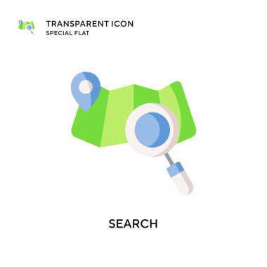 Arama vektör simgesi. Düz çizim. EPS 10 vektörü.