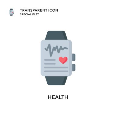 Sağlık vektör ikonu. Düz çizim. EPS 10 vektörü.